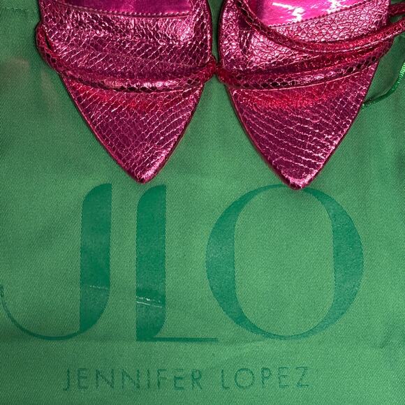JLO JENNIFER LOPEZ xREVOLVE Star Sandal Wrap Around Heels in‎ Lollipop Size 9.5 - Picture 4 of 13